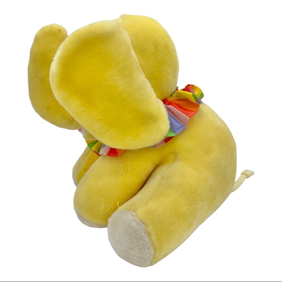 Vintage San Francisco Music Box Co. Plush Elephant Wind Up Toy - Picture 2 of 9